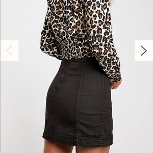 Free People Denim Mini Skirt